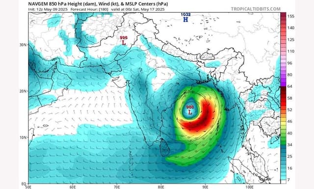 বঙ্গোপসাগরে শক্তিশালী ঘূর্ণিঝড় "গুজব" নিয়ে আতঙ্ক