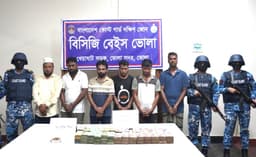 মেঘনায় কোস্টগার্ডের অভিযানে কোটি টাকা উদ্ধার, ৫৩ ড্রেজার জব্দ