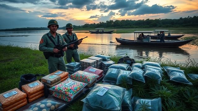 টেকনাফে বিজিবির অভিযান: ৯০ হাজার ইয়াবা ও গাঁজাসহ আটক ৩