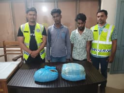 মৌলভীবাজারে গাঁজাসহ দুই যুবক আটক