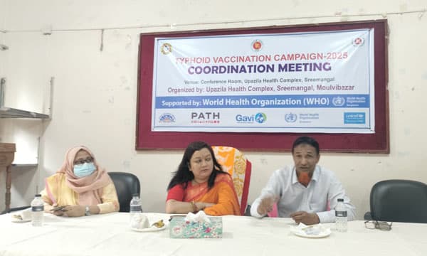 শ্রীমঙ্গলে টাইফয়েড টিকা ক্যাম্পেইন, প্রস্তুত ২৭০ কেন্দ্র