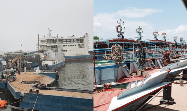 লঞ্চ চলাচল বন্ধ, ফেরি চলাচল অব্যাহত রাজবাড়ী-পাটুরিয়া নৌরুটে
