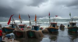 চার সমুদ্রবন্দরে তিন নম্বর সতর্ক সংকেত জারি