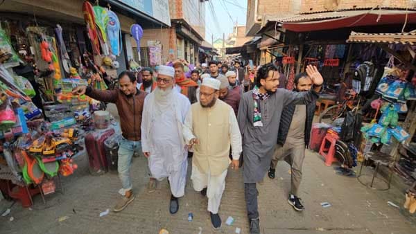 গোয়ালন্দে দাঁড়িপাল্লায় এড. নূরুল ইসলামের গণসংযোগ 