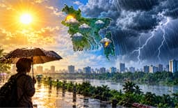 রোদবৃষ্টির খেলায় ভ্যাপসা গরম থাকবে দেশজুড়ে
