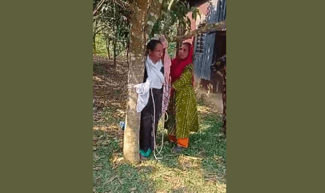 কালিয়াকৈরে নারীকে গাছে বেঁধে মারধর, উত্তপ্ত এলাকা