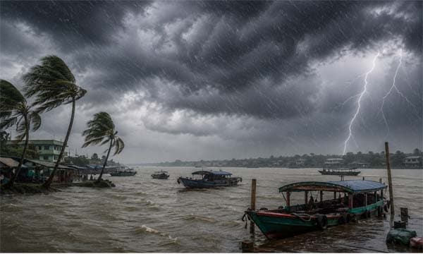 দুপুরের আগেই ঝড়বৃষ্টির শঙ্কা আট অঞ্চলে, সতর্কবার্তা জারি