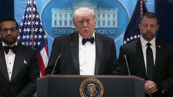 নৈশভোজে গুলির ঘটনায় ইরান যুদ্ধের সম্পর্ক নেই: ট্রাম্প