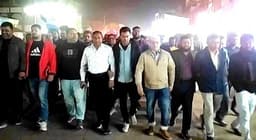 তারেক রহমানের আগমন উপলক্ষে হিলিতে বিএনপির স্বাগত মিছিল