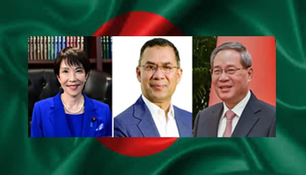 তারেক রহমানকে চীন ও জাপানের প্রধানমন্ত্রীর অভিনন্দন