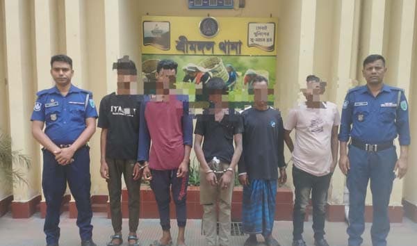 শ্রীমঙ্গলে ছিনতাইয়ের প্রস্তুতিকালে গ্রেফতার-৫