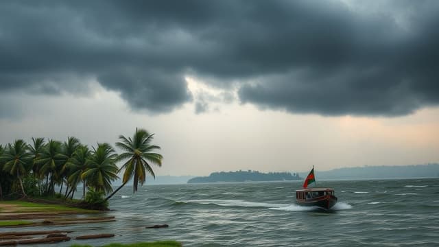 দক্ষিণাঞ্চলে ঝড়বৃষ্টি ও ভারি বর্ষণের শঙ্কা, ১০ জেলায় ১ নম্বর সতর্কতা