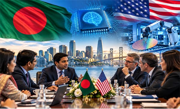 বাংলাদেশে বিলিয়ন ডলারের বিনিয়োগে আগ্রহী মার্কিন প্রযুক্তি কোম্পানি