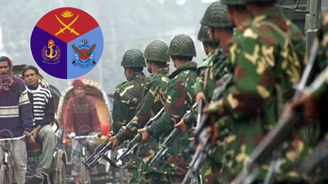 নির্বাচনের মাঠে সেনা বাহিনী