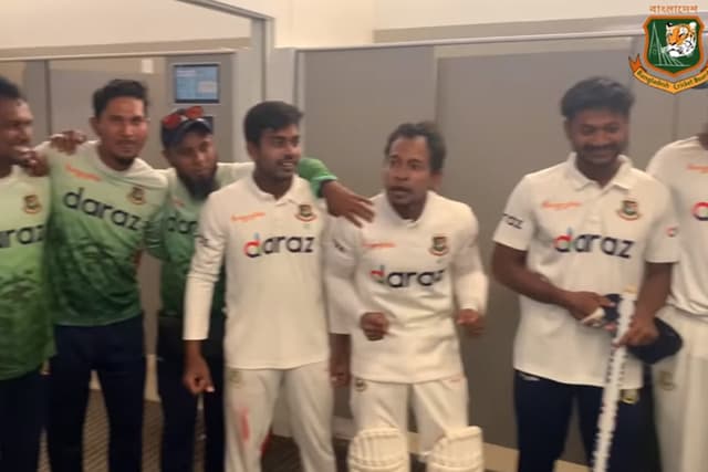 টাইগারদের জয় উদযাপন ‘আমরা করব জয়’ গানে