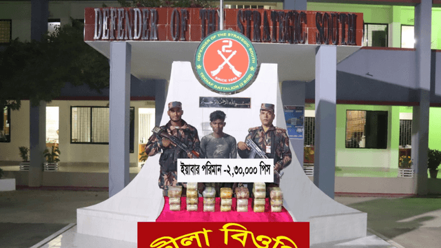 টেকনাফ সীমান্তে দুই লাখ ত্রিশ হাজার ইয়াবাসহ রোহিঙ্গা আটক