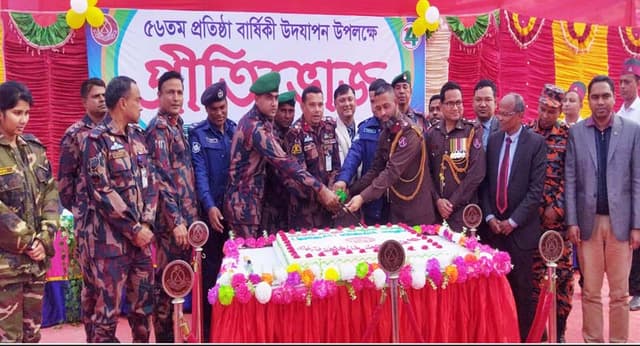 জমকালো আয়োজনে ১৪ বিজিবির ৫৬ তম প্রতিষ্ঠা বার্ষিকী পালিত