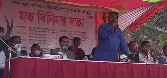 আশাশুনির শ্রীউলায় আইন-শৃঙ্খলা বিষয়ক মতবিনিময় সভা