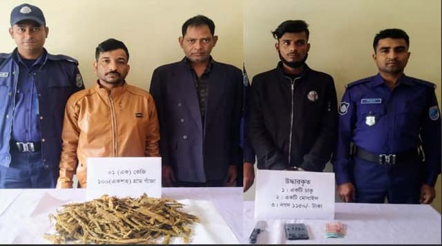 গোয়ালন্দে পৃথক অভিযানে ছিনতাইকারী ও মাদক ব্যবসায়ী গ্রেপ্তার