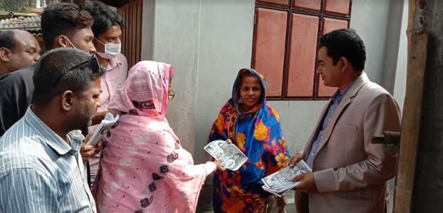 নৌকাকে বিজয়ী করতে ভোট চাইলেন যুবলীগের কেন্দ্রীয় নেতা উজ্জল