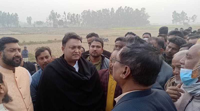 তুলশীগঙ্গা নদীর কাঙ্খিত সেই সেতুর নির্মাণ কাজের উদ্বোধন