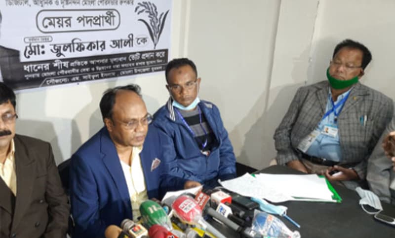 মোংলা পোর্ট পৌরসভা নির্বাচনে বিএনপি প্রার্থীর ভোট বর্জন