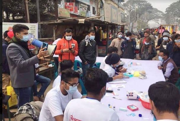 ঝিনাইদহে পিপলস রাইটসের উদ্যোগে ফ্রি ব্লাড গ্রুপিং ও সচেতনামুলক ক্যাম্পিং