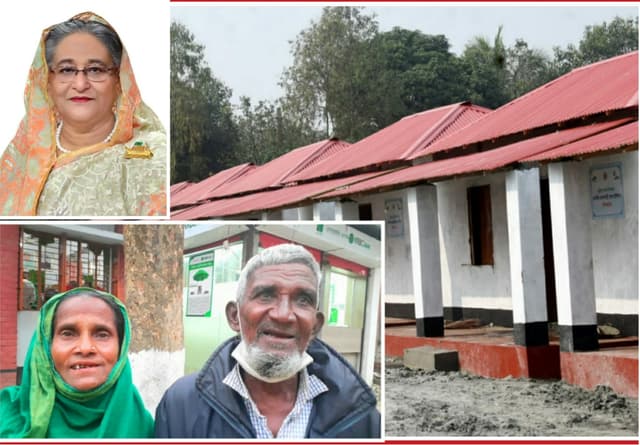 সরাইলে স্বপ্নের ঠিকানা পেয়ে প্রধানমন্ত্রীকে ধন্যবাদ