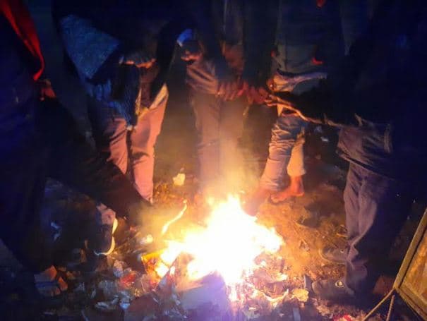 সরাইলে হাঁড় কাঁপানো শীতে জনজীবন বিপর্যস্ত