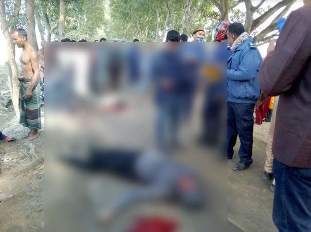 হিলিতে সড়ক দুঘটনায় ২ মটরসাইকেল আরোহী নিহত