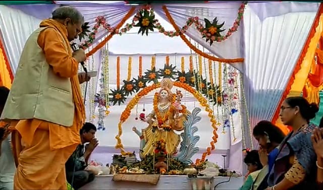 কলাপাড়ায় মন্দিরে সরস্বতী পূজা উদযাপিত