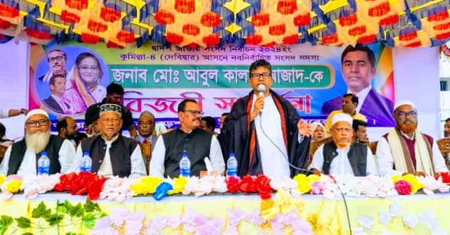 দেবীদ্বারের নবনির্বাচিত এমপি কালামকে বিজয় সংবর্ধনা