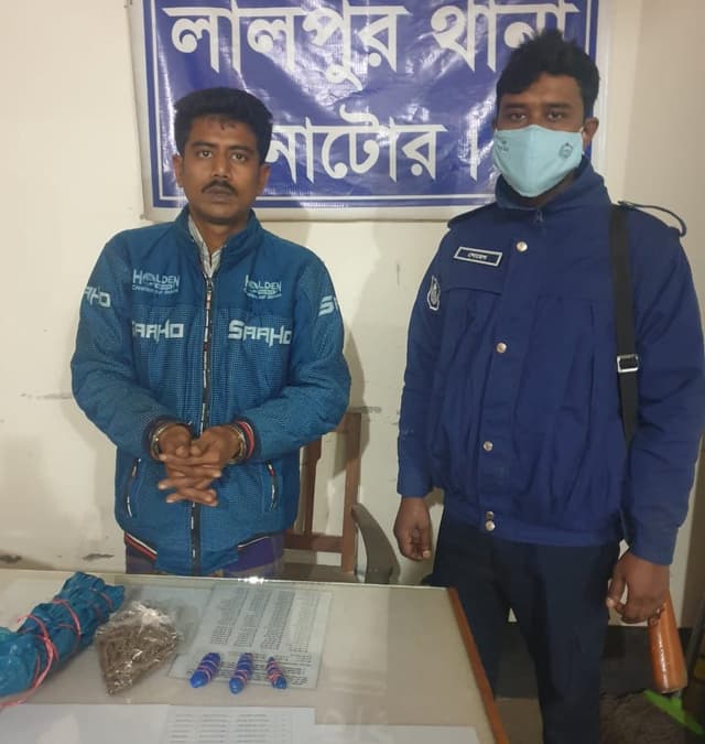 লালপুরে ৫শ গ্রাম গাঁজাসহ আটক-১