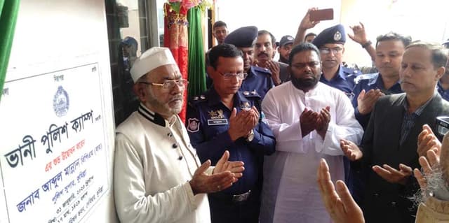 দেবীদ্বারে অস্থায়ী পুলিশ ক্যাম্প উদ্বোধন