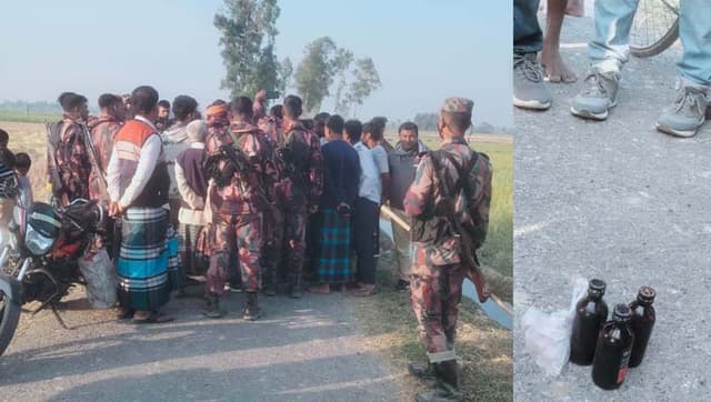 সীমান্তে বিজিবির উপর মাদক ব্যবসায়ীদের হামলা, ফাঁকা গুলি