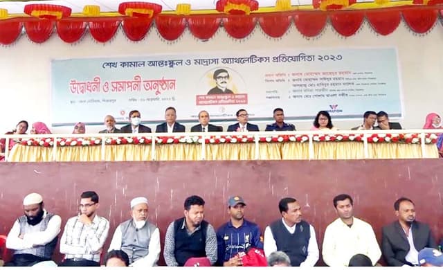 পিরোজপুরে শেখ কামাল আন্ত:স্কুল ও মাদ্রাসা অ্যাথলেটিকস প্রতিযোগিতা শুরু