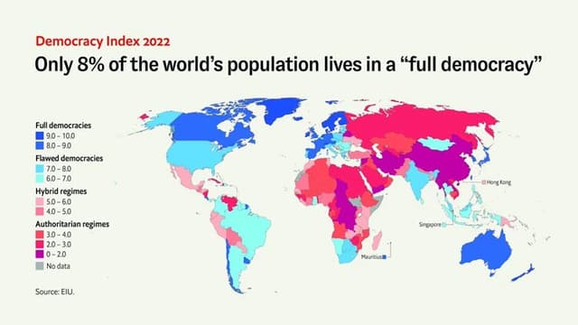 গণতন্ত্র সূচকে দুই ধাপ এগিয়ে বাংলাদেশ এখন ৭৩তম