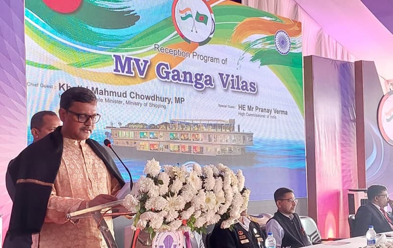 ‘গঙ্গা বিলাস’ বাংলাদেশ-ভারত বন্ধুত্বকে রঙিন করে দিয়ে যাবে: নৌপ্রতিমন্ত্রী