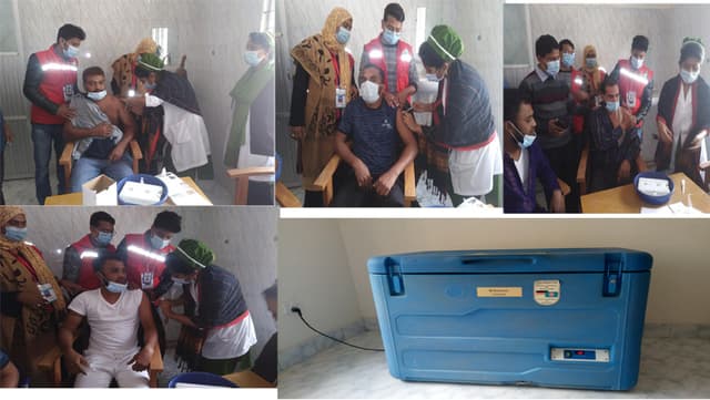 ইন্দুরকানীতে করোনা টিকা কার্যক্রমের উদ্ভোধন