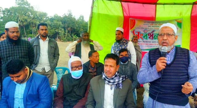 ধামইরহাটে ইউপি চেয়ারম্যান ও সদস্যদের সংবর্ধনা