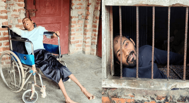 একই গ্রামের প্রতিবন্ধী দুই তরুণের মানবেতর জীবন !