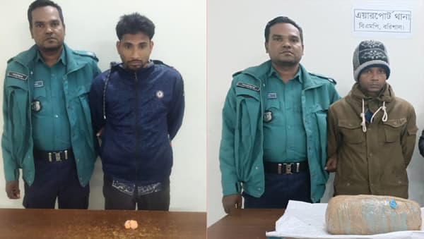 বরিশালে পুলিশের পৃথক অভিযানে ইয়াবা-গাঁজাসহ আটক ২