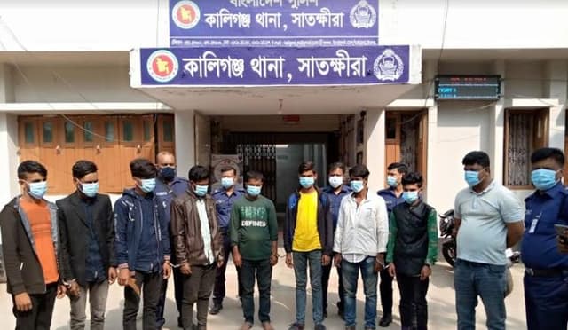 কালিগঞ্জে পুলিশের অভিযানে ৮ অপহরনকারী গ্রেপ্তার