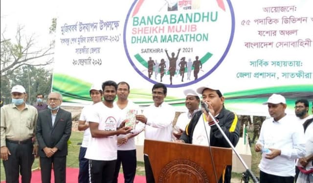 কালিগঞ্জে বঙ্গবন্ধু শেখ মুজিব ম্যারাথন দৌড় অনুষ্ঠিত