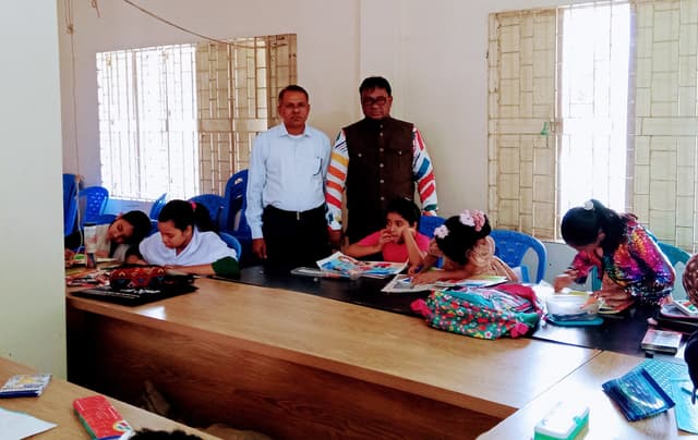 ২১ ফেব্রুয়ারি উপলক্ষে সরাইলে চিত্রাংকন প্রতিযোগিতা