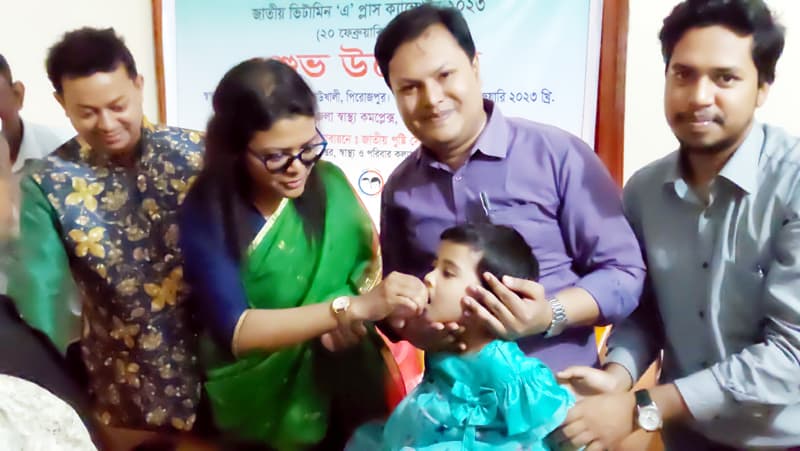 কাউখালীতে ভিটামিন-এ প্লাস ক্যাম্পেইনের উদ্বোধন