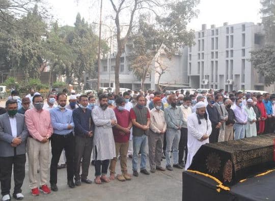 জাতীয় প্রেসক্লাবে সৈয়দ আবুল মকসুদের জানাজা সম্পন্ন