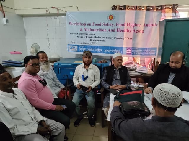 সরাইলে নিরাপদ খাদ্য বিষয়ক কর্মশালা অনুষ্টিত