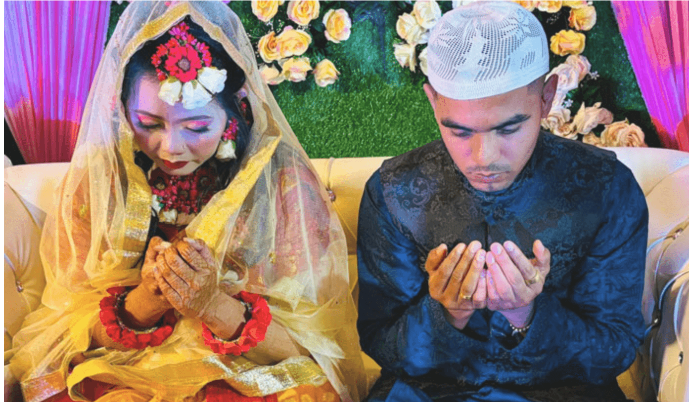 শিবচরে শামীমের টানে ইন্দোনেশিয়ান তরুণীর দেশে আসলেন