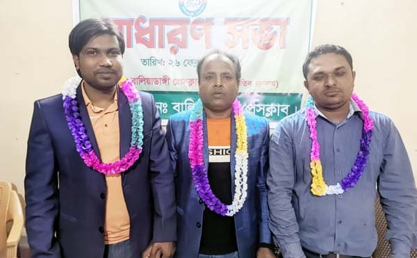 বালিয়াডাঙ্গী প্রেসক্লাবের সভাপতি নুরুল, সম্পাদক মামুন